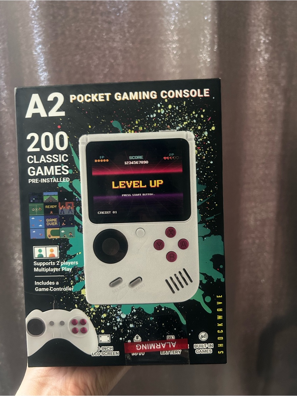 Pocket Gaming Console - White Portable Handheld